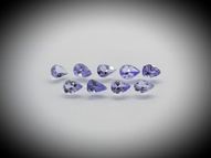 Tanzanite set 9 pcs. 1.07 ct 4х3 mm