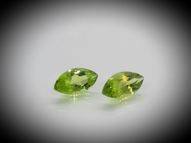 Peridot pair 2 pcs. 2.47 ct 10x5 mm