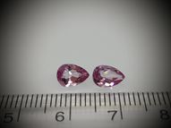 Pink topaz pair 1.95 ct 7х5 mm