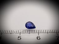 Unheated blue sapphire pear 0.58 ct 6.4х4.7 mm (color change)