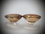 Imperial topaz pair 12.89 ct 14 х 10 mm