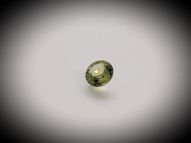 UNheated round green sapphire 0.53 ct 5 mm