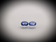 Blue sapphire pair 0.52 ct 5x3 mm