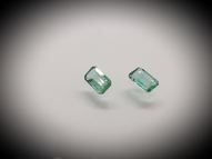 Emerald octagon pair 0.45 ct 5х3 mm