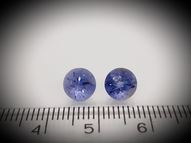 Iolite pair 2.27 ct 7 mm