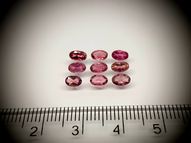 Tourmaline rubellite set 9 pcs. 2.12 ct 5x3 mm