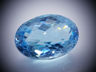 Blue topaz 29.14 ct 21.7 х 15.1 mm CERTIFIED