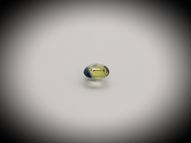 Yellow with blue sapphire 0.53 ct 5х4.4 mm