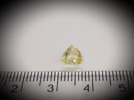 Unheated yellow sapphire trillion 1.21 ct 6.5 mm