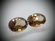 Imperial topaz pair 12.89 ct 14 х 10 mm