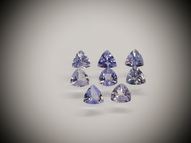 8 tanzanites 4mm 1.85 ct