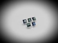 Blue sapphire set 5 pcs. 0.54 ct 2.2-2.4 mm