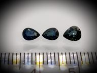 Unheated blue sapphire set 1.16 ct 