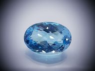 Blue topaz 29.14 ct 21.7 х 15.1 mm CERTIFIED