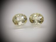 Pair of golden labrador 9.89 ct 12.2 х 10.2 mm