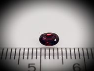 Unheated red sapphire 0.32 ct 4.8х3.3 mm