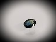 Unheated two-colour blue sapphire 0.63 ct 5.7 х 4.2 mm