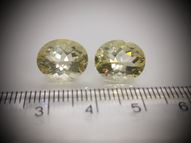 Pair of golden labrador 9.89 ct 12.2 х 10.2 mm