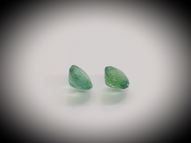 Round emerald pair 1.86 ct 6.4 mm