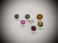 Fancy tourmaline set 2.05 ct 3.5-4.8 mm