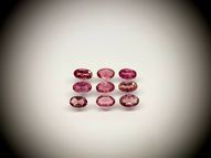 Tourmaline rubellite set 9 pcs. 2.12 ct 5x3 mm