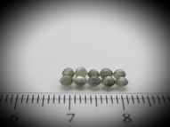 Alexandrite cat's eye set 1.27 ct 2.8 mm 10 pcs