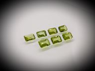 Peridot octagon set 7 pcs 4.06 ct 6x4 mm