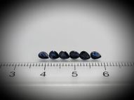 Blue sapphire set 1.22 ct 4x3 mm