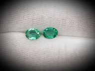 Emerald pair 0.97 ct 6х4.6 mm