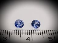 Sapphire pair 0.92 ct 4.5 mm