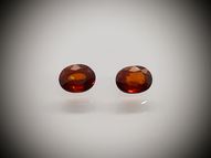 Pair of spessartine garnet 1.12 ct 5 х 4 mm