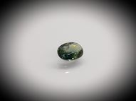 Unheated bluish-green sapphire 0.72 ct 6.5х4.9 mm