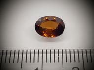 Orange zircon hyazinth 1.80 ct 8x6 mm