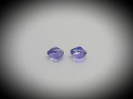 Tanzanite trillion pair 0.81 ct 5 mm