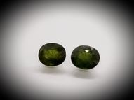 Green sapphire pair 2.90 ct 7х6 mm