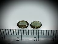 Pair of color change garnets 1.52 ct 7 х 5 mm