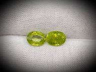 Sphene titanite pair 2.17 ct 7x5 mm