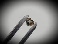 Unheated brownish-green sapphire pair 0.80 ct 4 mm