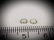 Chrysoberyl pair 0.32 ct 4x3 mm