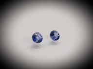 Sapphire pair 0.92 ct 4.5 mm