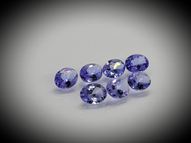 Oval tanzanite set 7 pcs. 1.96 ct 5х4 mm