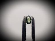 UNheated green sapphire 0.55 ct 6х4 mm