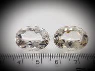 Pair of quartz 36.40 ct 20 х 15 mm