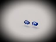 Blue sapphire pair 0.52 ct 5x3 mm