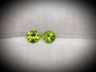 Peridot pair 1.81 ct 6 mm