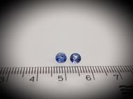 Sapphire pair 0.92 ct 4.5 mm