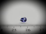 Blue & white sapphire pear 0.52 ct 5.5х4.2 mm