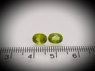 Sphene titanite pair 2.32 ct 7x5 mm