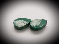 Turquoise pair 6.89 ct 13.5x9.5 mm