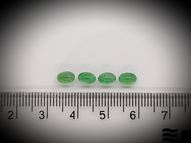 Emerald cabochon set 1.77 ct 6х4 mm